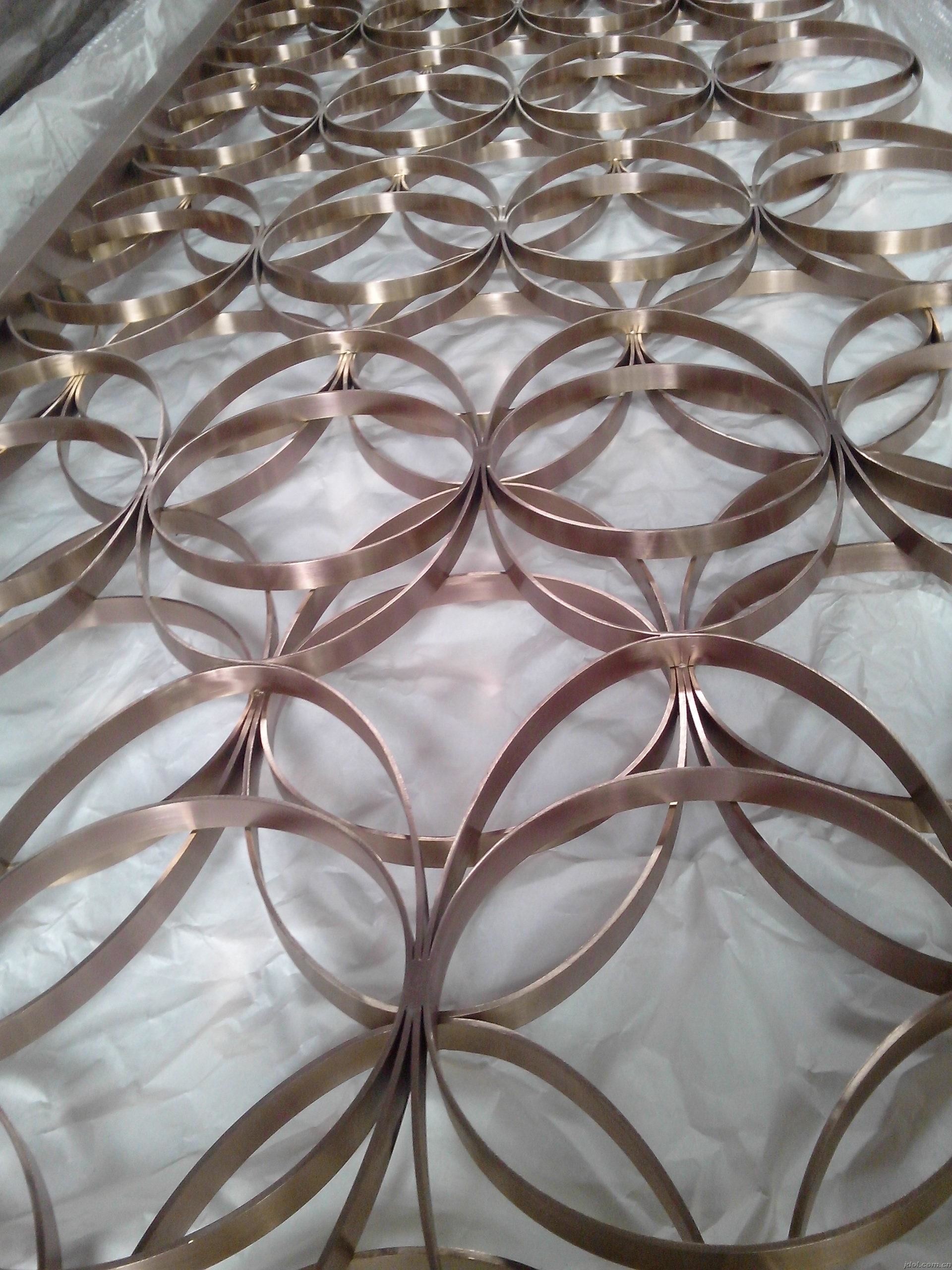Mirror Rose Gold Stainless Steel Perforated Panels For Facade/Wall Cladding/ Curtain Wall/Ceiling