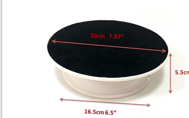 an integrated D cell battery or mains powered turntable that can hold up to 2.5kgs