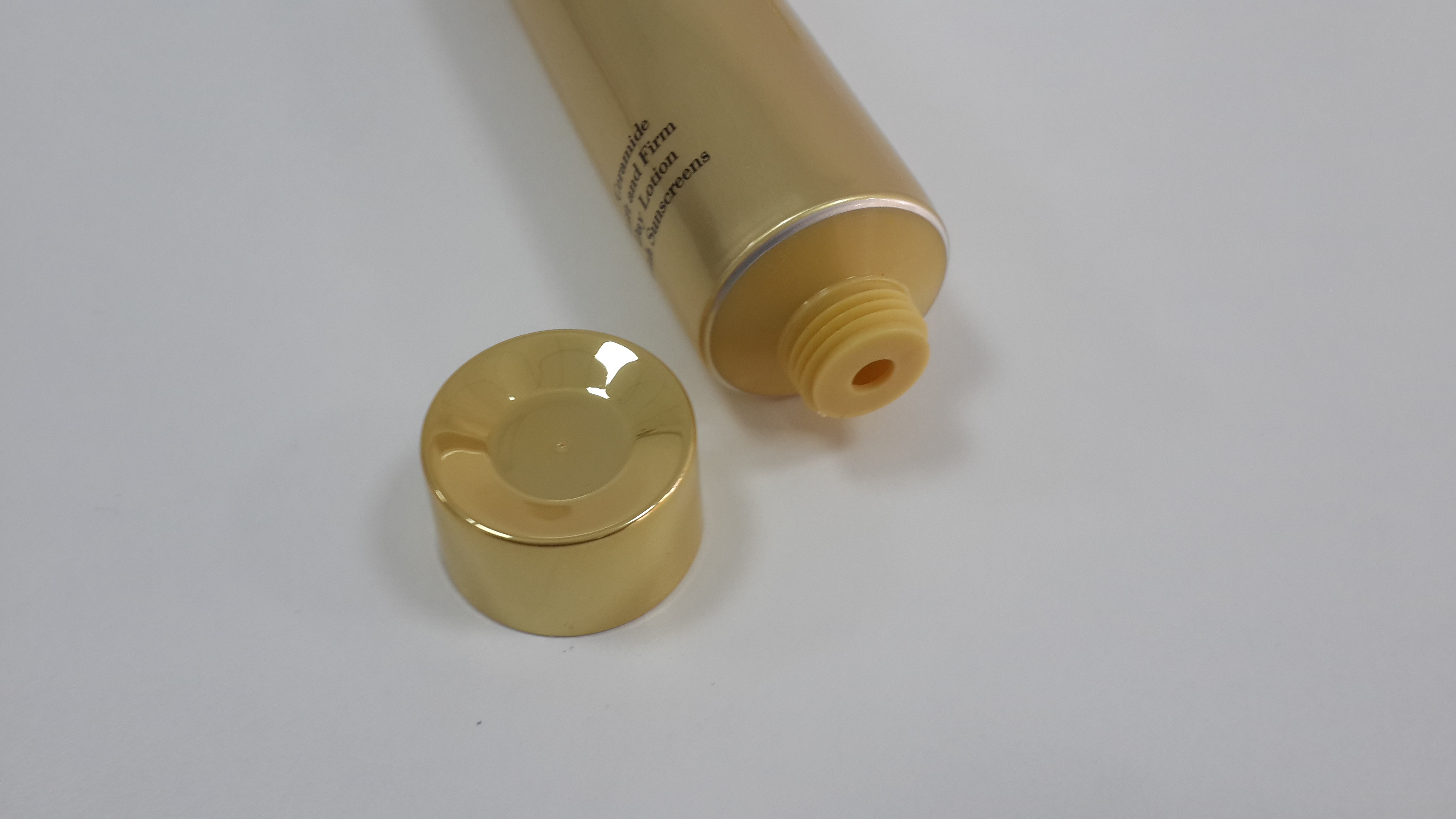50Ml Golden Printing Soft Plastic Cosmetic Packaging Tube For Body Lotion Packaging