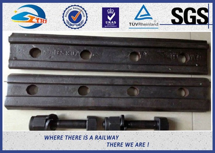 Customized Casting Steel Railway Fish Plate / Rail Joint Bars With BS ASTM Standard