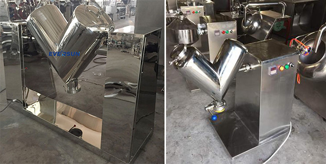5-2500L Small V Mixer Blender Machine For Coffee Bean Food Additive Powder