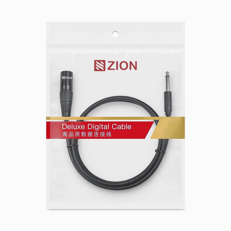 C108-6.5mm Mono to XLR Male Audio XLR Cable packing