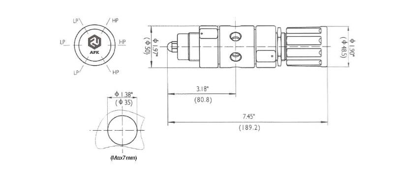Two Stage Industrial Gas Pressure Regulator , Safety Relief Valve With Gauges