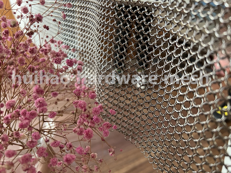 3.3kgs 316l Metal Mesh Drapery Weld Type Chainmail Rings Stainless Steel