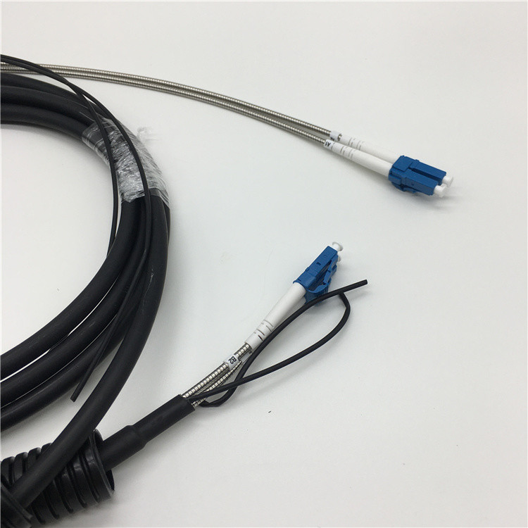 Duplex Armored Fiber Patch Cord CPRI DLC-DLC For BBU / RRU 5G Base Station