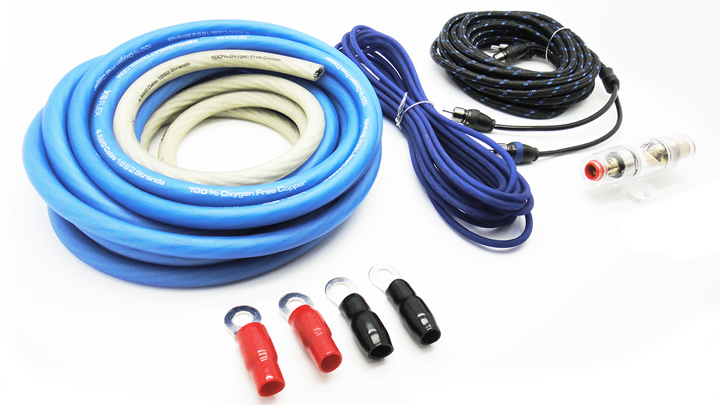 12V DC Voltage PVC Jacket Cca Awg 4 Ga Amplifier Installation Wiring Kit and Performance