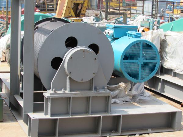 5 Ton Boat Marine Electric Winch , Double Drum Electric Winch Fast Line Speed