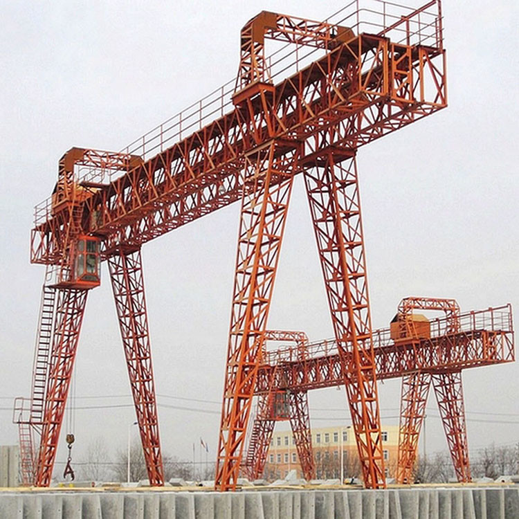 Truss Type Double Girder Mobile Gantry Crane 20 Ton With Lifting Mechanism