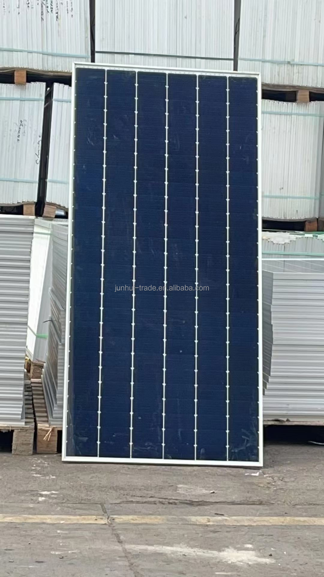 Single Glass Solar Cell Panel 300 Watt 35mm White Border 6 Cells