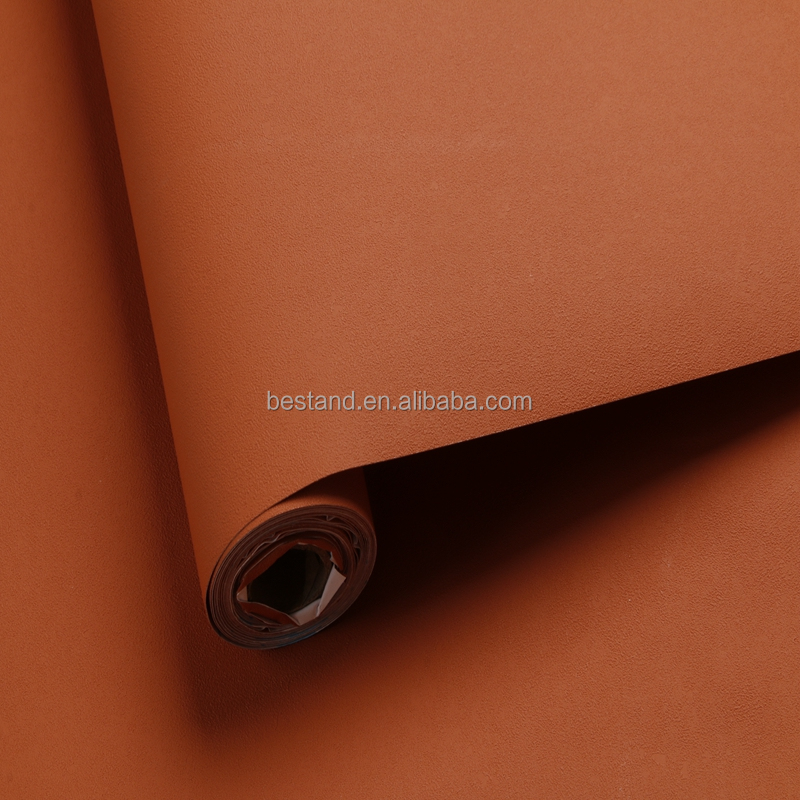 Solid Color Vinyl Paper Beautiful Plain Color Modern Korean Decorative Wallpaper for Apartment
