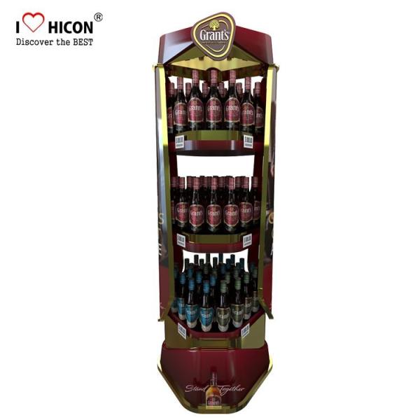 Customized Wine Display Stand Beverage Beer Display Rack Pop Merchandise