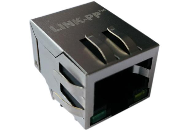 13F-60LDNL Single Port Rj-45 Jack 10 / 100 Base-T Magnetics LPJ0017GENL