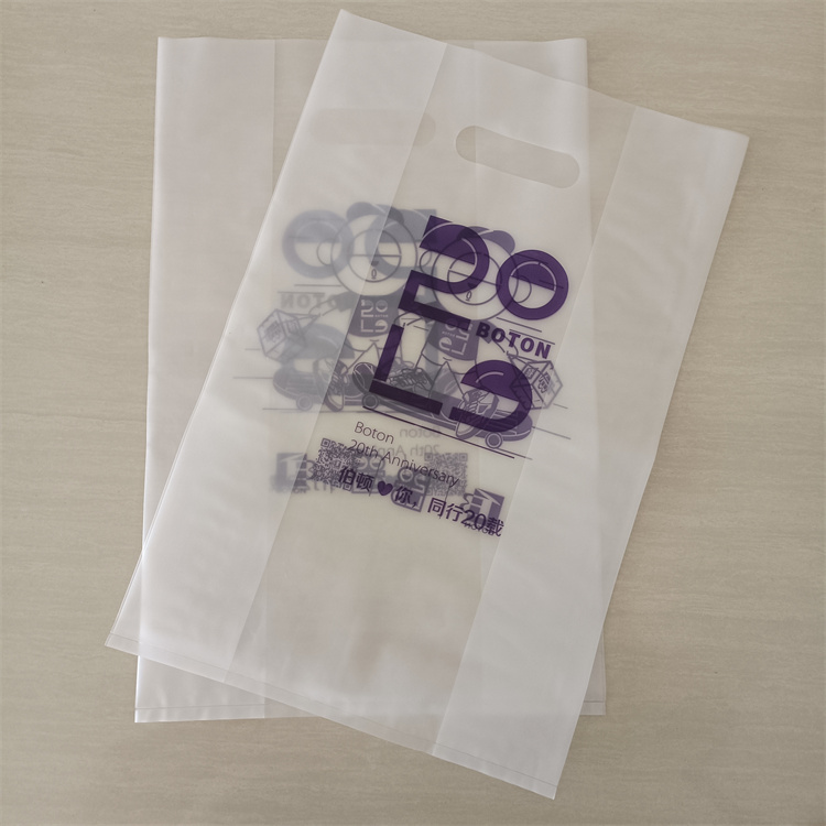 Transparent Handle Bag Hdpe Plastic Bag Die Cut Polybag ODM/OEM Printed Shopping Bags