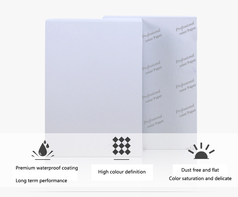Cast Coated A5 Glossy Photo Paper High Glossy 200gsm For Dye Ink