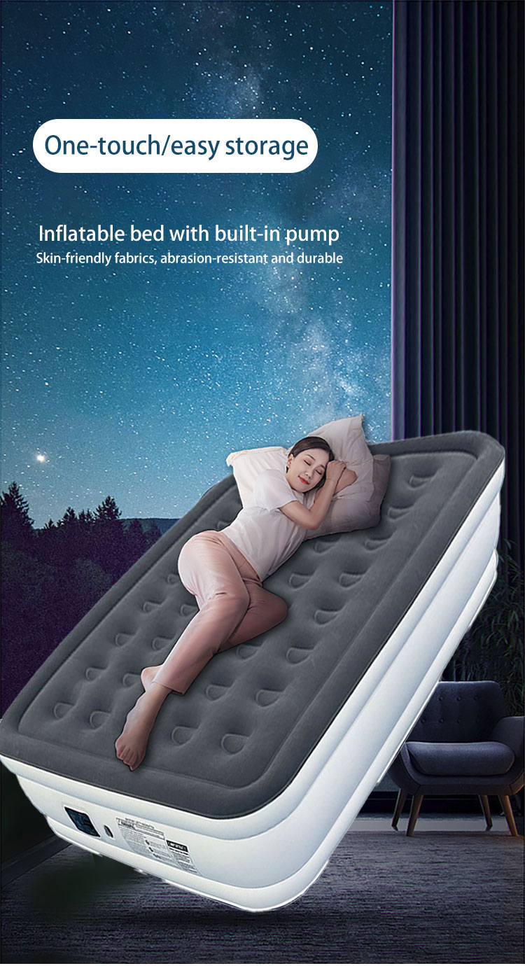 factory wholesale price CE approved air pump hot selling electric Inflatable camping Air Mattresses