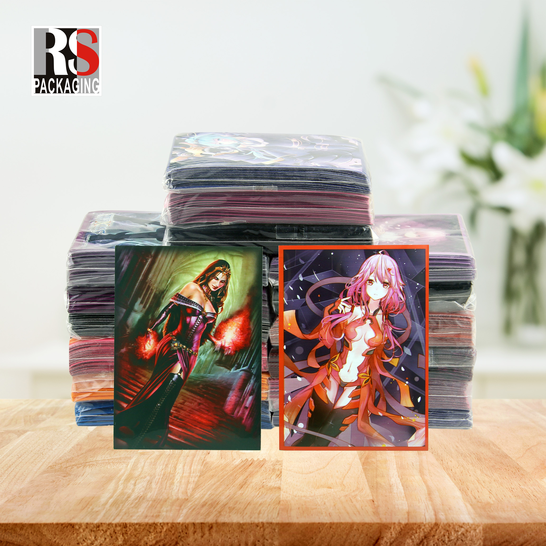 Standard Size Trading Card Sleeves PP Playing Card Protector Sleeves Personalized