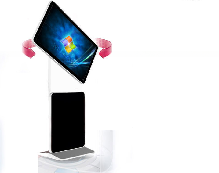 Free standing 43" inch Android WIFI network LCD LED signage AD player display with rotating screen function