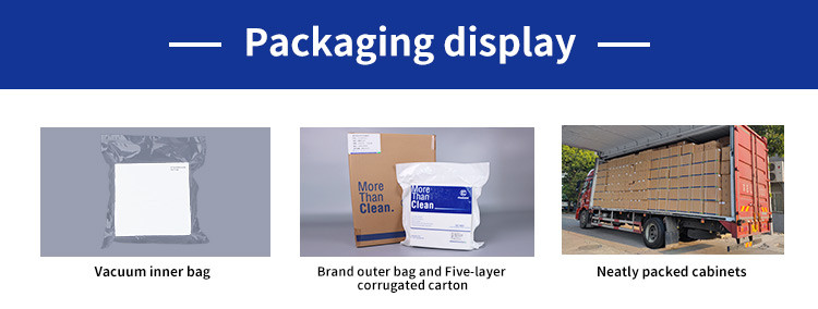 9 Inch 120g Sterile Cleanroom Wipes Industrial 100% Polyester Lint Free Disposable With Laser Cut