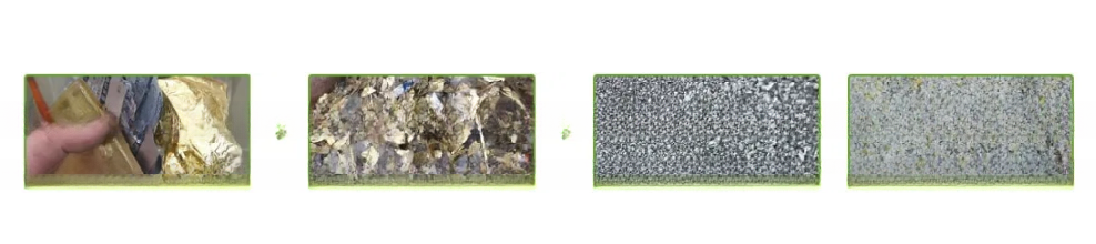 Waste ACP Board Recycling Machine Separating Aluminum Plastic PVC Blister Packs Scrap