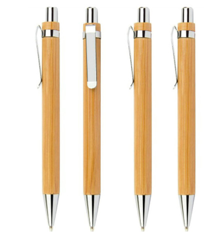 Supply of bamboo advertising pens, bamboo environmentally pen with laser logo bamboo pipes, bamboo wooden ballpoint pens