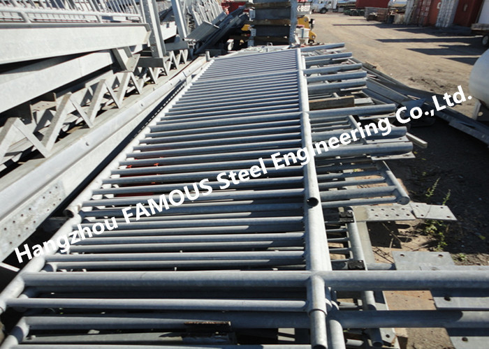 Suspension Portable Deck Truss Bridge Hot Dip Galvanized Or Painted Corrosion Resistant