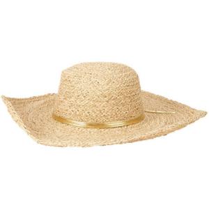 China Raffia wave shape brim sun hat raffia straw hat on sale