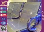 Hospital Iron Structure Full Welding 3 Seater Waiting Chair With Cushion