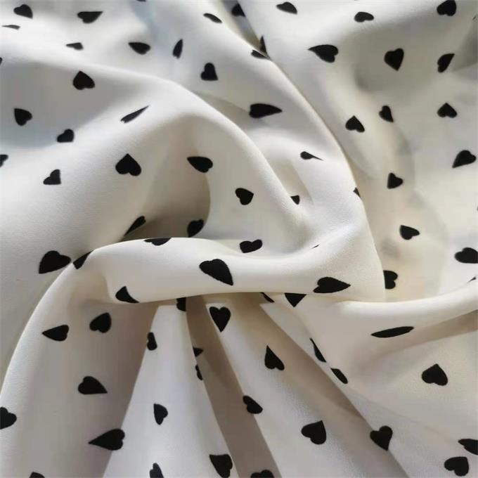 Twill Printed Chiffon Fabric By The Yard 75dx75d 120gsm