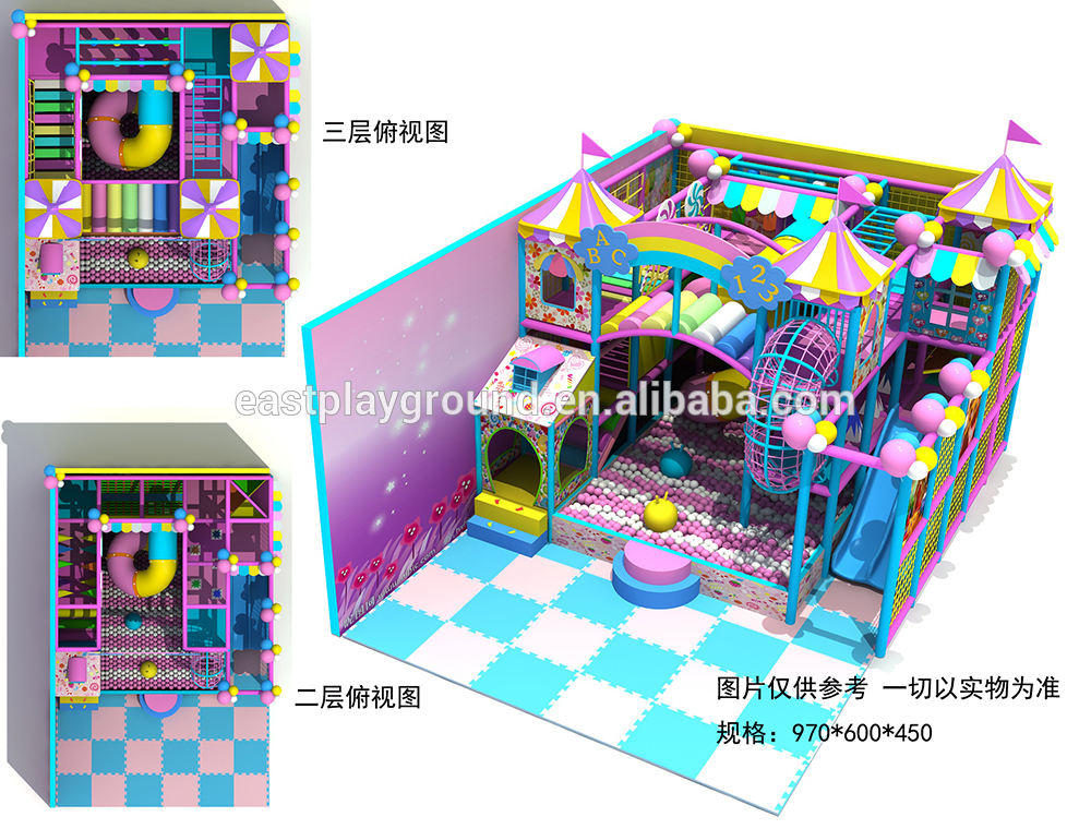 Customized 3D commercial children indoor playground