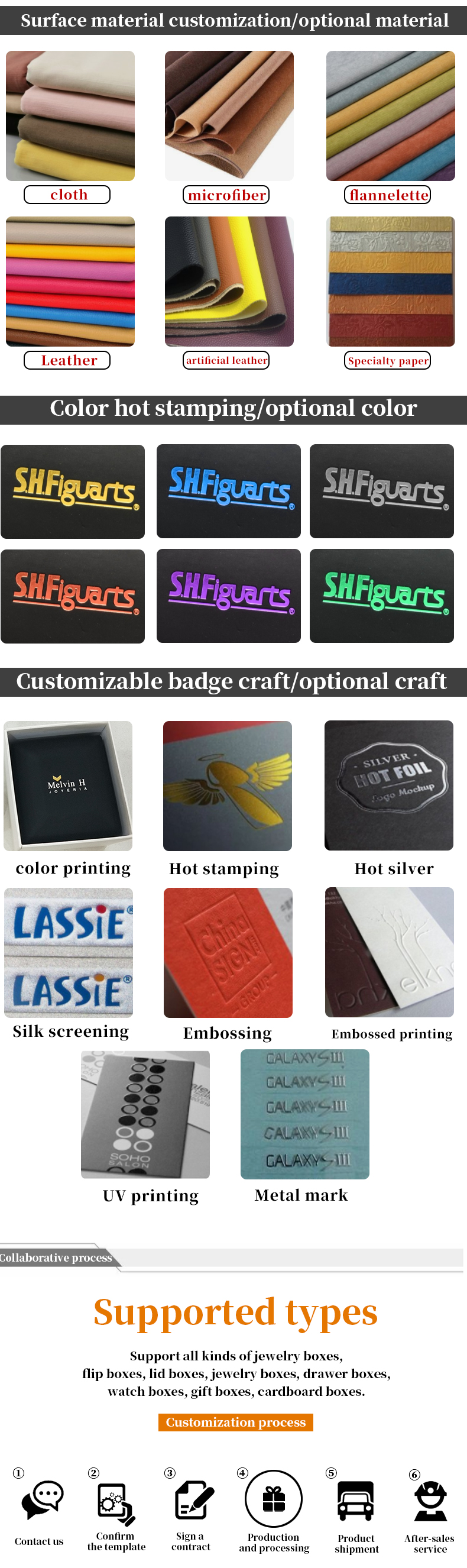 Handmade Rectangle Custom Logo Wooden Jewelry Box For Bracelet Necklace Ring Set