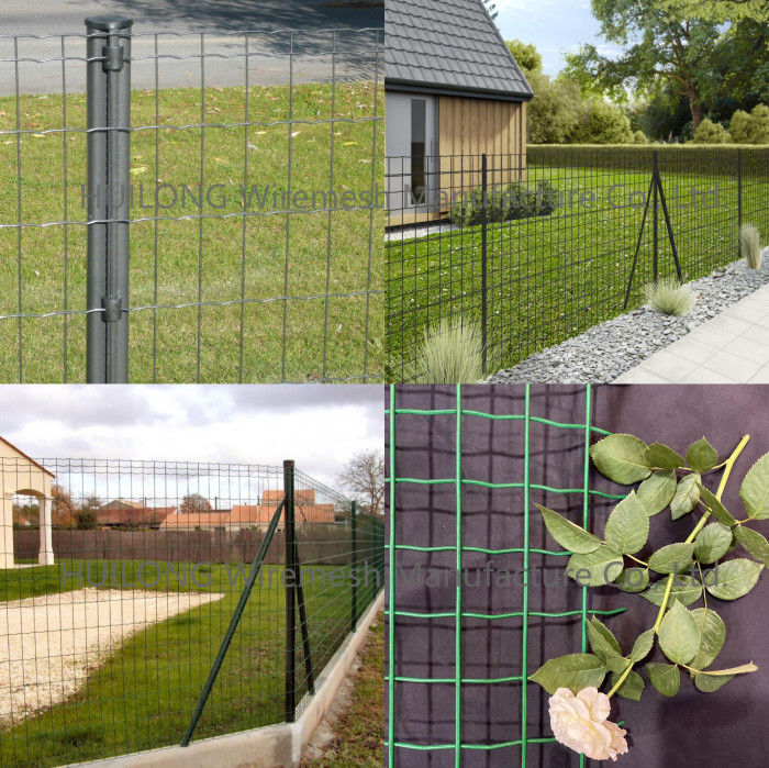PVC Coating Green Dutch Welded Wire Mesh Panels 1.8m X 20m Roll