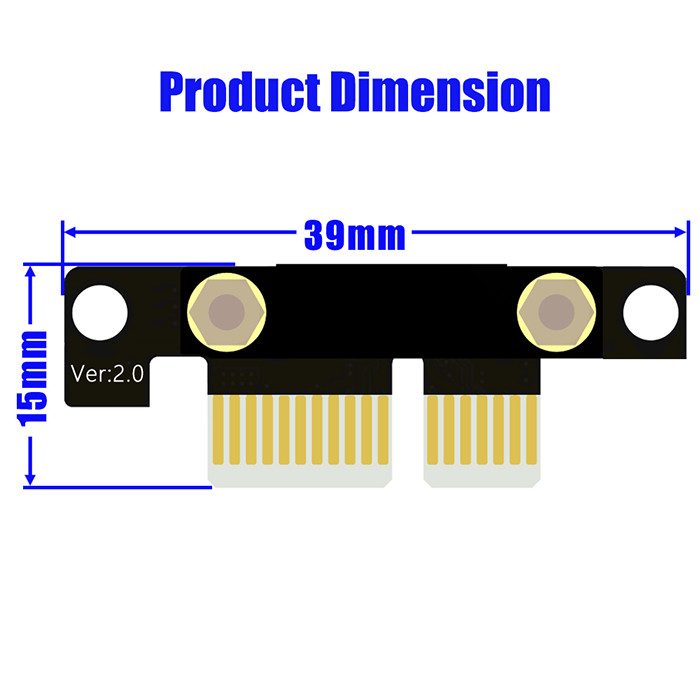 High Quality PCI-E PCI Express 36PIN 1X Extension Cable