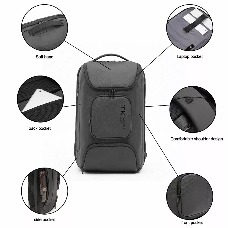 ODM Large Capacity Laptop Backpack 36L MultiFunction Men Computer Backpack