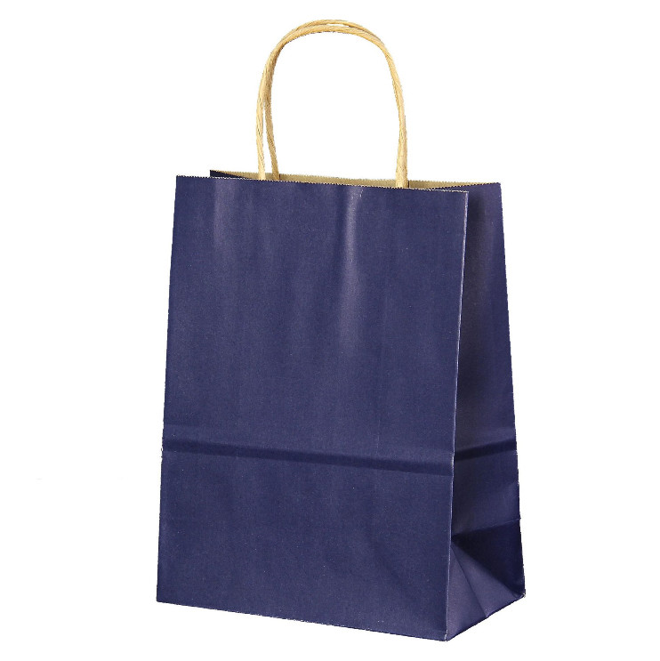Recycled Twist Handle Campany Logo Printing Brown Kraft Paper Bag