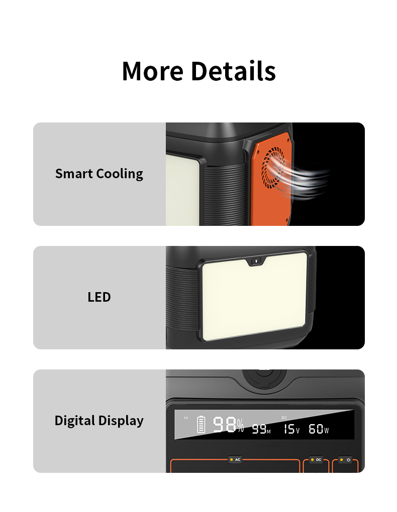 Portable Car Battery Pack Booster With LED Display And 600W 220V Output Jump Starter