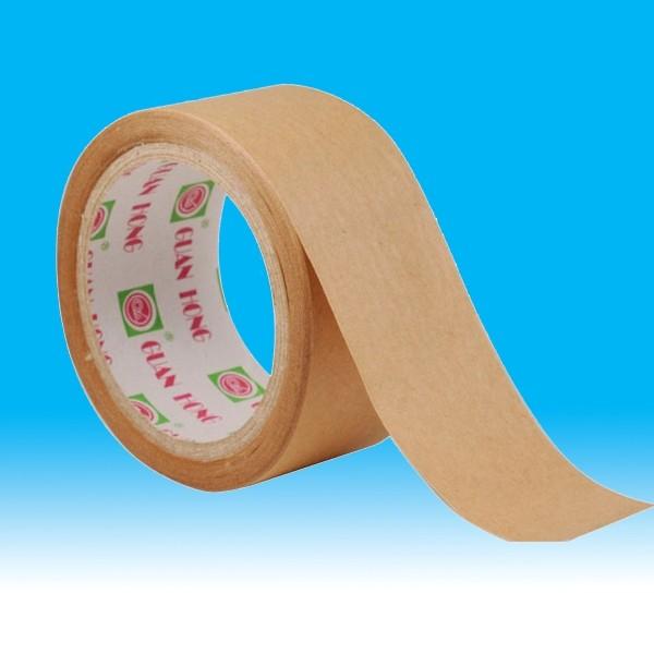 Brown waterproof Brown gummed kraft paper tape of Excellent holding power