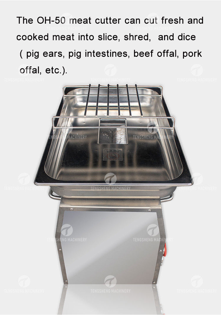 0.55kw Vertical Stainless Steel Meat Processing Machine Fresh Pork Dicer