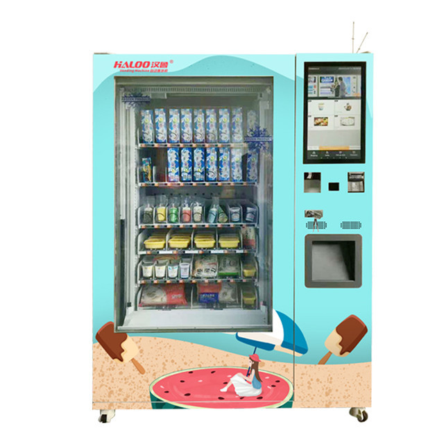 21.5 Touch Screen Frozen Treats Ice Cream Vending Machine Freezer Ice Cream Vending Machine