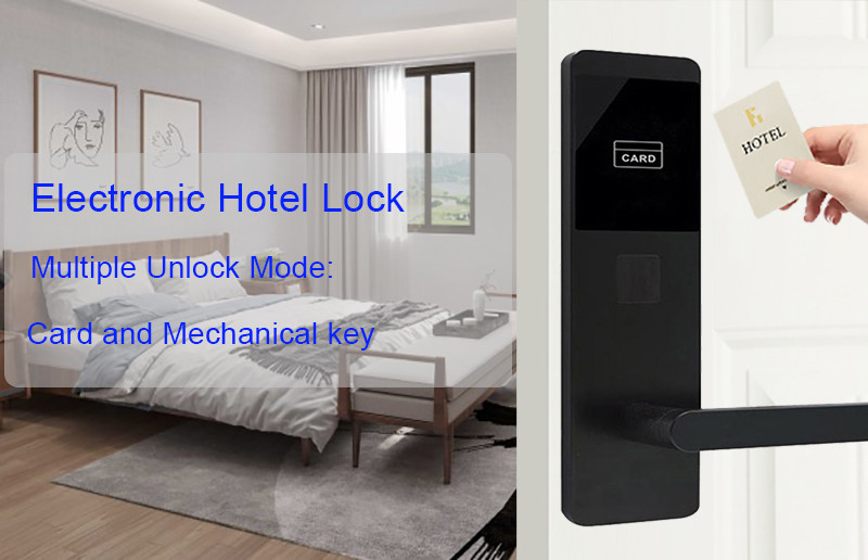 Free Hotel Software System Key Card Door Locks with CE FCC Certification