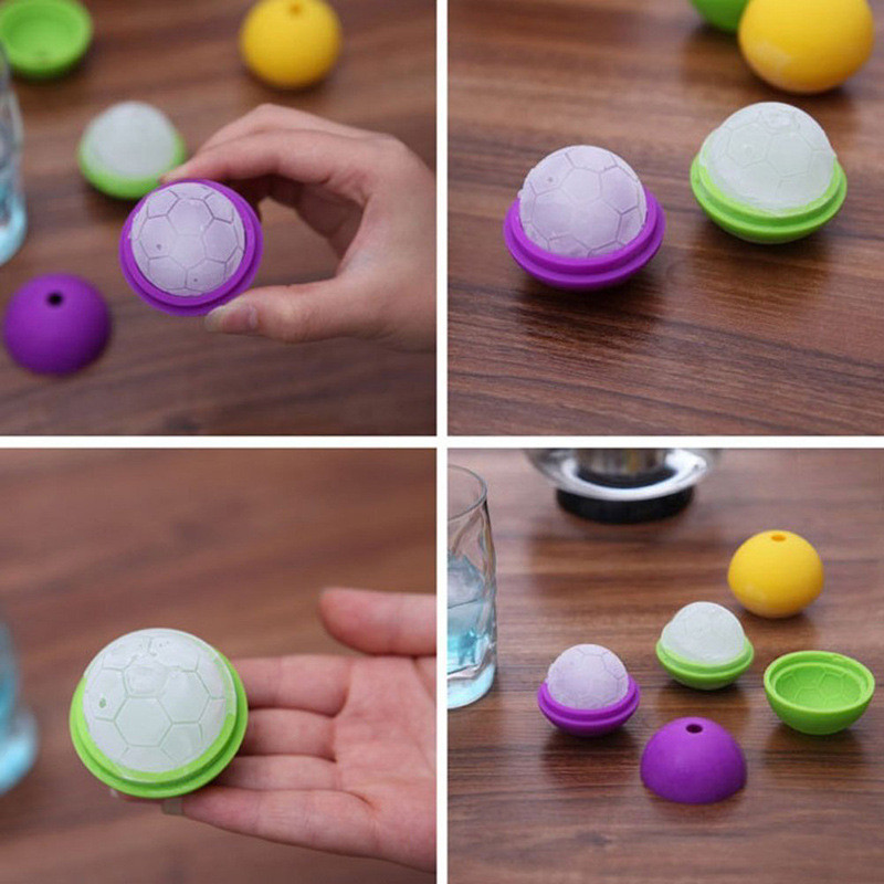 Sphere Ice Molds - 6 Pack - Silicone Ice Ball Molds With Built-In Funnel - Round Ice Cube Molds - Make 2.5 Inch Big Ice Sphere For Whiskey & Cocktails