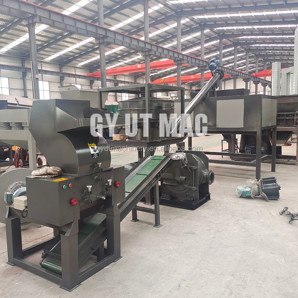 Scrap Cable Crusher Copper Wire Granulator Separator Recycling Machine Line for 2000L/H