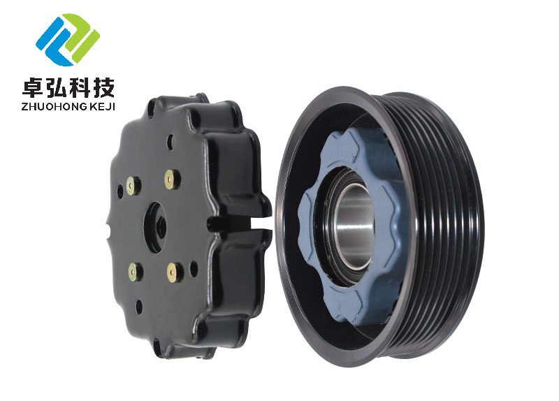 Car Fitment Audi 7SEU16C Auto AC Compressor Pulley Clutch Kit 7PK 120MM 12V for A8 4.2