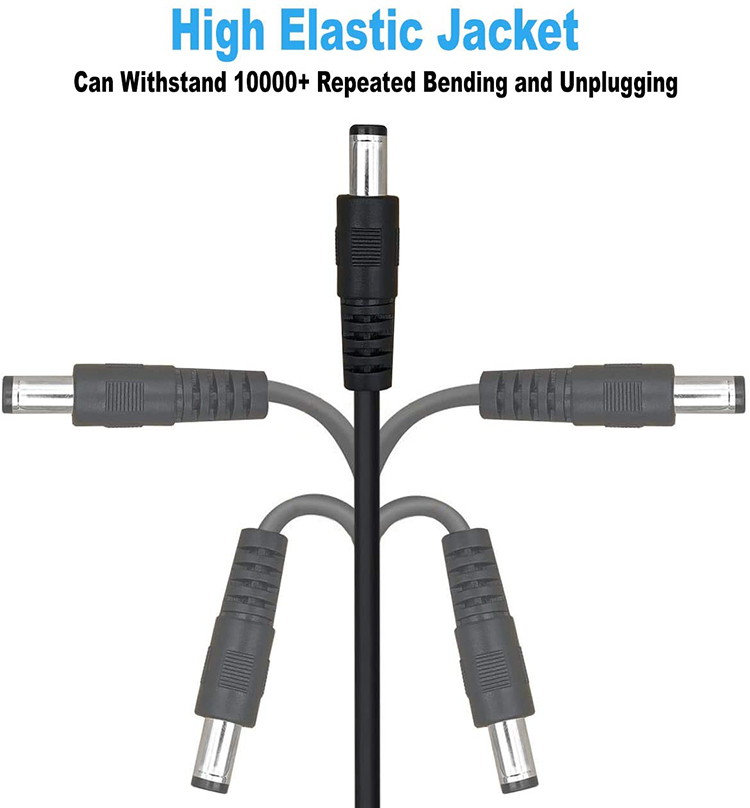 Male to Female 5.52x1 5.5x2.5 3.5x1.35 4.0x1.7mm DC Power Extension Cable for CCTV Camera LED Light