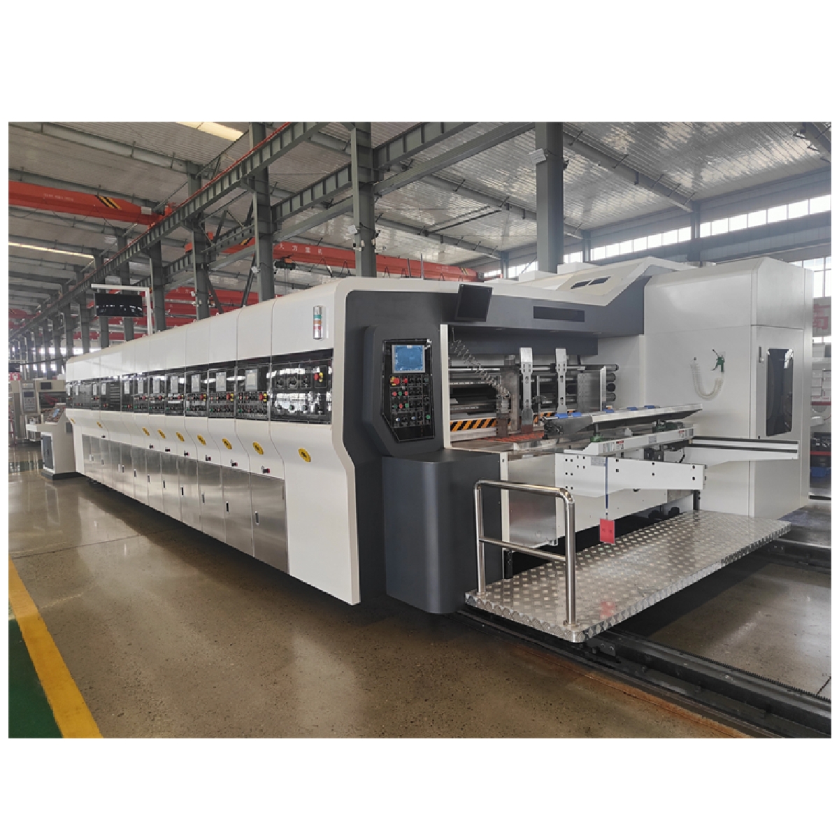 Competitive High Speed Digital Flexo Printing Diecutting Slotting Machine For Paperboard