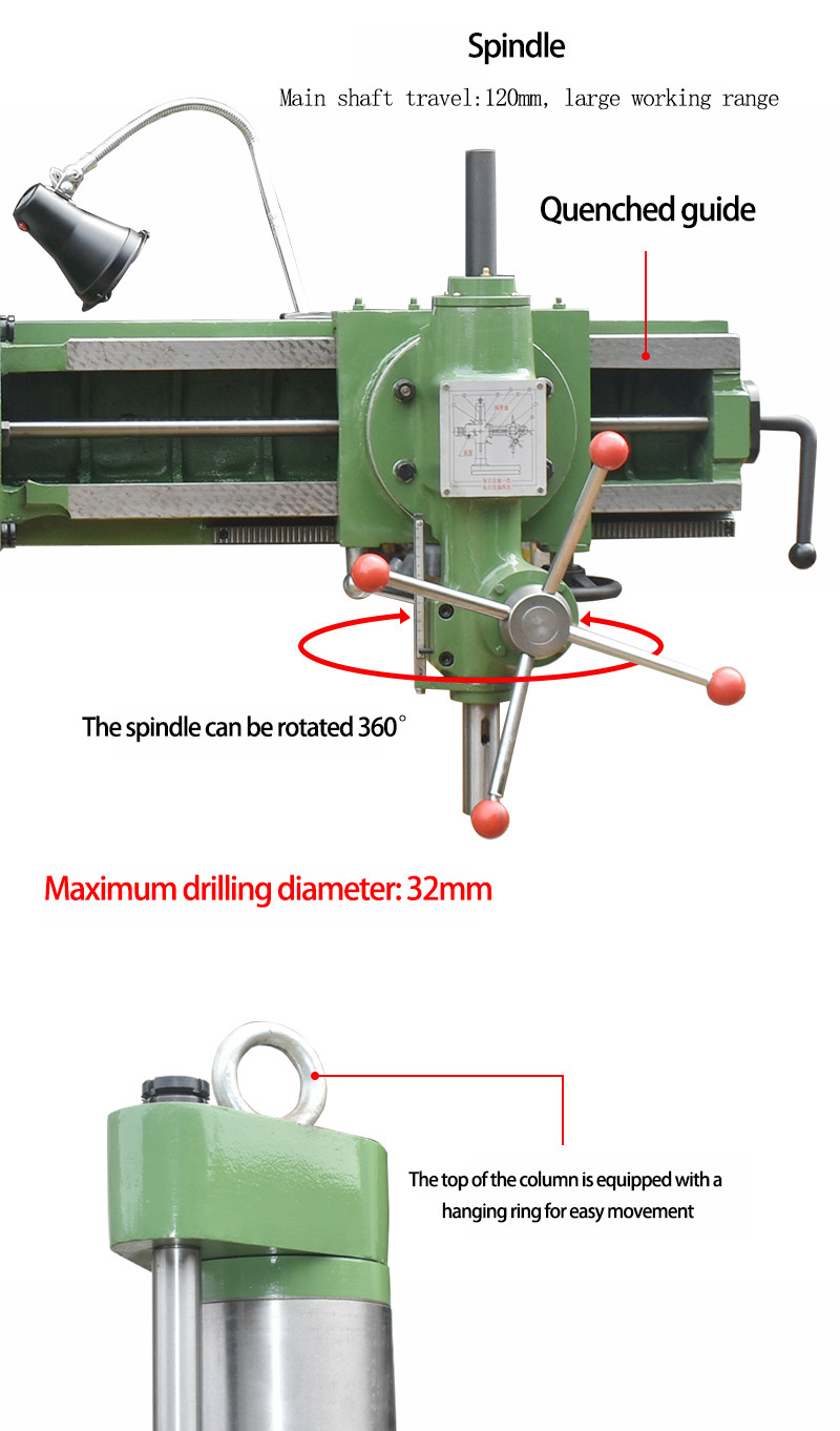 Universal radial drilling machine Z3132D Automatic Feed Radial Drilling Machine