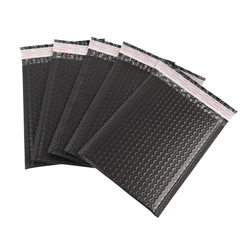6x10 Black Bubble Poly Mailers Tear Resistant Clothing Packaging
