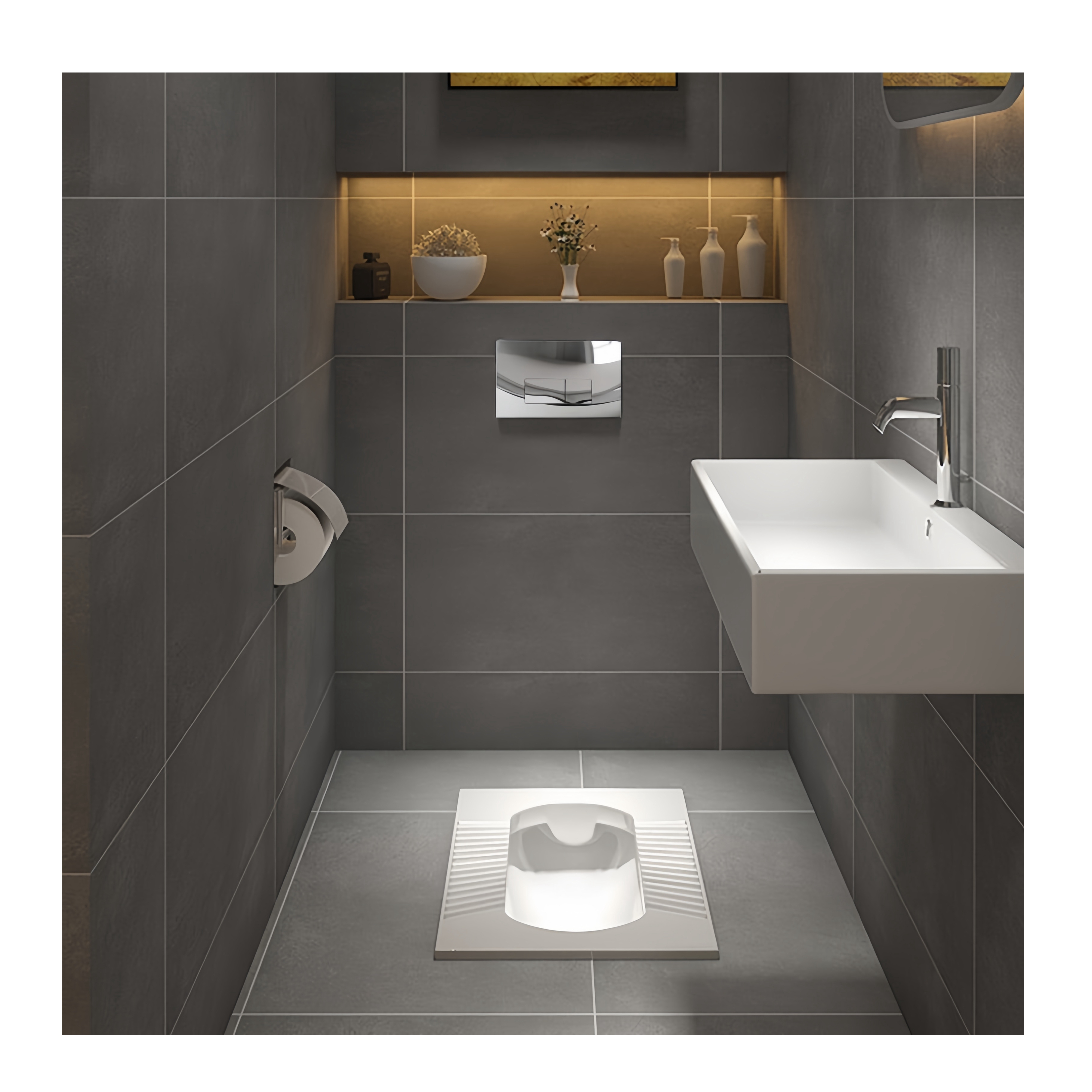 Plastic Toilet Flush Water Tank for Modern Ceramic Toilet WC in Bathroom Renovation