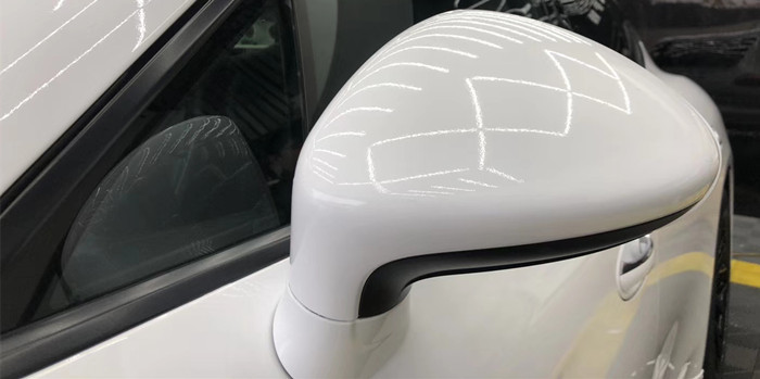 Ultra Gloss Light Ivory Vinyl Wrap Heat Resistance 140gsm Scratch Proof Car Wrap