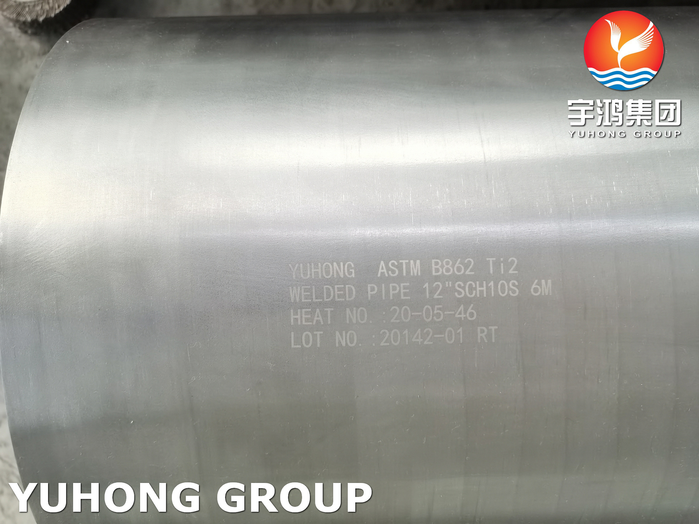 ASTM B862 Ti2 Titanium Welded Pipes For Heat Exchanger