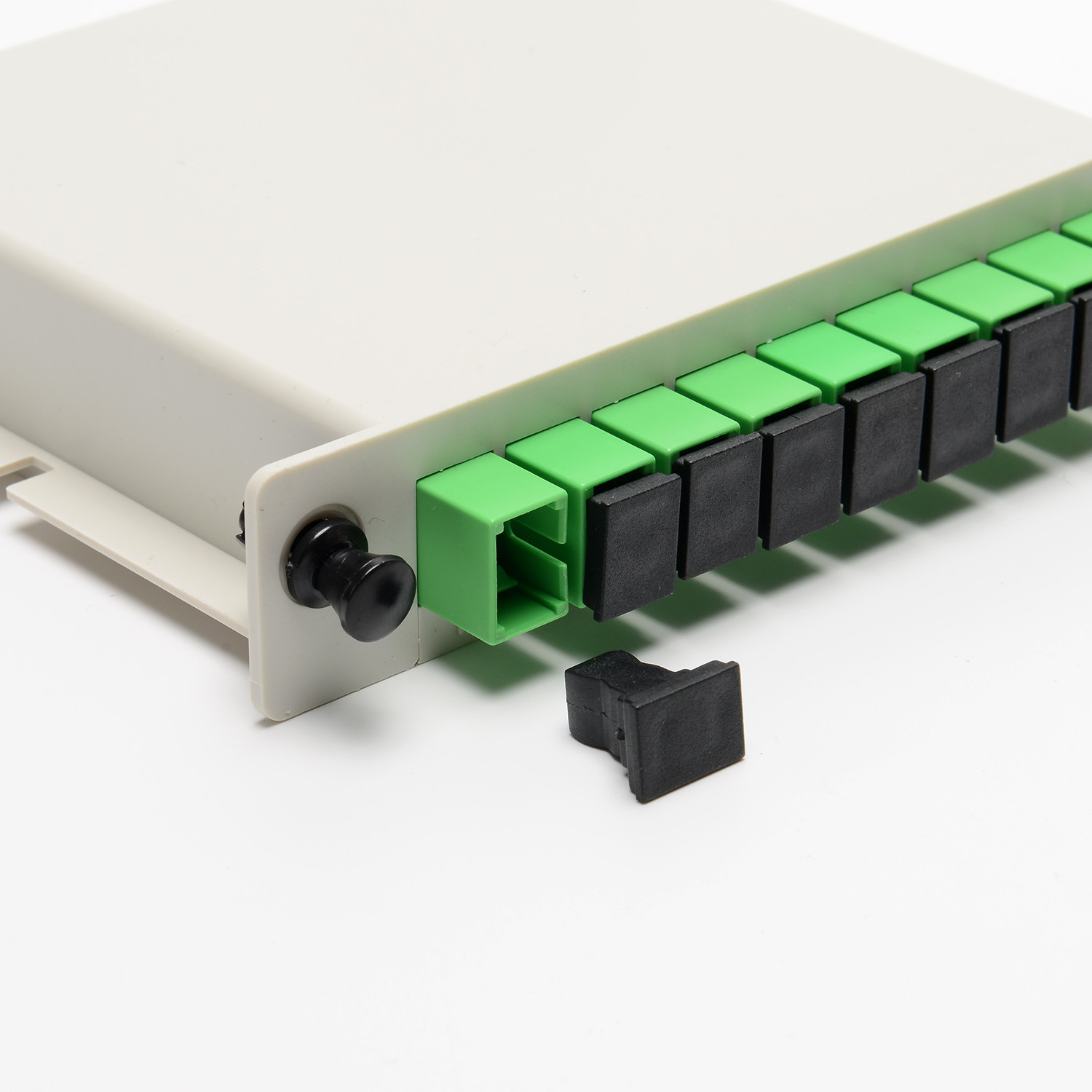 Cassette Card Insertion Optical PLC Splitter , 1X8 Port SCAPC Optic Fiber Splitter
